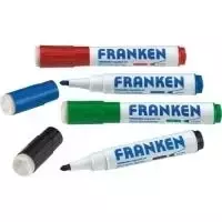 Markeris Franken Z1703 4 vnt. Juoda Mėlyna Žalia Raudona