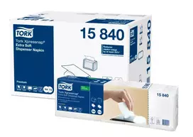 Popierinės servetėlės Tork 15840 baltos 500 vnt.