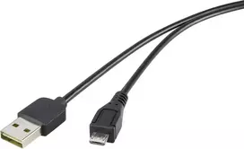USB kabelis Renkforce Duplex 2.0 Micro-USB Type B 5V 0,5 m