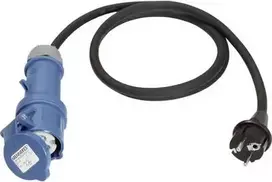 Maitinimo laidas AS Schwabe 1,5 m H07RN-F 3G2,5 su CEE 16A mova ir Schuko kištuku 250V