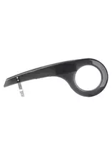 Fischer 85948 universali dviračio grandinės apsauga, 26-28 colių, 33-38 dantų, juoda/permatoma