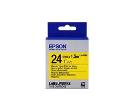 Epson LK-6YB2 magnetinė juosta etiketėms juoda/geltona 24 mm (1,5 m)