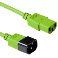 Maitinimo laidas C13 - C14 ACT Powercord 1,2 m žalias