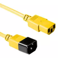 Maitinimo laidas C13–C14 ACT Powercord 3 m geltonas