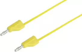 VOLTCRAFT matavimo laidai [Kištukas 4 mm - Kištukas 4 mm] 1,5 m Geltoni MSB-300 (MSB-300-1.5-GB)