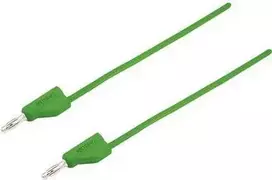 VOLTCRAFT matavimo laidas [4 mm kištukas - 4 mm kištukas] 1,5 m žalias MSB-300 (MSB-300-1.5-GR)