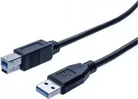 Tecline 532465 USB 3.0 jungiamasis kabelis, USB-A kištukas į USB-B kištuką, 5Gbit/s, 2 m, juodas
