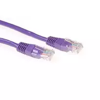ACT Purple 0,5 m U/UTP CAT6 jungiamasis laidas su RJ45 kištukais