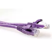 ACT Purple 7 metrų U/UTP CAT6A jungiamasis laidas su apsaugotais RJ45 kištukais