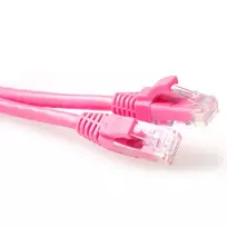 ACT Pink 7 m U/UTP CAT6A patch kabelis su RJ45 jungtimis, snagless