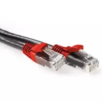 ACT Black 1,5 m U/UTP CAT6A kryžminis RJ45 jungiamasis kabelis