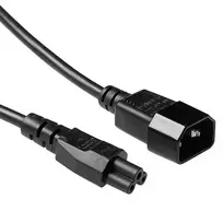 Maitinimo laidas C14 - C5 juodas 0,5 m ACT Powercord AK5218
