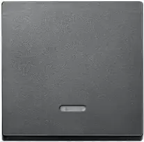 MERTEN EL SM 431014 - System M, jungiklio svirtis su kontroliniu langeliu, Antracitas, švelniai matinis (431014)