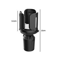 Car Cup Holder Tray With Swivel Base 360 Degree Adjustable Car Cup Holder Food Tray Organized Drink Holder For Car A black