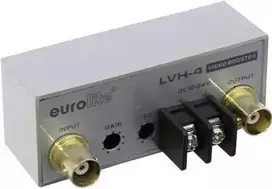 Signalo stiprintuvas EUROLITE LVH-4 (4 kanalai, iki 1000 m atstumas)