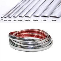 Automobilio kėbulo / durų apsauga Bamperio dekoratyvinė juostelė Automobilio lango krašto apdailos lipdukas Sidabrinė 4MM 6MM 9MM 15MM 21MM 25MM 1Mx4MM gray