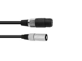 Audio kabelis Omnitronic 30225590 Speakon XLR 1 m juodas