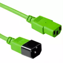 ACT Powercord maitinimo laidas C13 - C14, 5 m, žalias