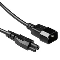 ACT AK5433 elektros maitinimo laidas su C14 ir C5 jungtimis, 1 m, juodas