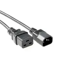 Maitinimo laidas C14 - C19 juodas 1 m ACT Powercord AK5439