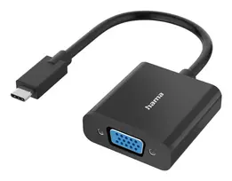 Hama 00300088 vaizdo kabelio adapteris USB Type-C į VGA (D-Sub) juodas
