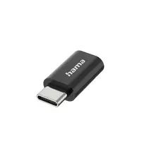 Hama 00300095 Micro-USB B adapteris USB Type-C juodas