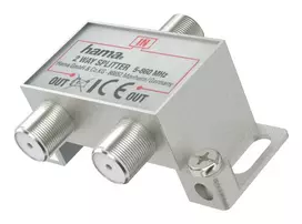 Signalų skirstytuvas HAMA Classic Line 2 kryptys – 2 išėjimai koaksialiniams TV/antenos kabeliams