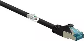Renkforce RF-5047476 tinklo kabelis juodas 3 m Cat6a S/FTP (S-STP) (RF-5047476)