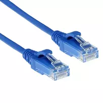 ACT Blue 0,15 m LSZH U/UTP CAT6 plonas pataisymo laidas su apsaugotais RJ45 kištukais