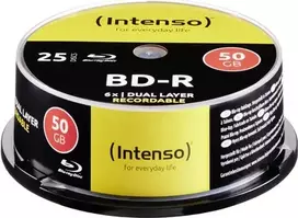 Intenso 25 vnt. BD-R 50GB 6x verpstė (5001124)