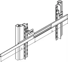 SCHROFF TVIRTINIMO RINKINYS TELESKOPINIAI BĖGIAI - Stovo priedas (21120159)