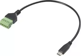 Renkforce USB-C adapterio laidas [1x kištukas - 1x gnybtų jungtis] RF-6443952 30 cm