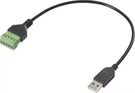 Renkforce USB 2.0 adapterio laidas [1x 2.0 kištukas A - 1x gnybtų jungtis] RF-6443966 30 cm