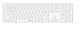 Rapoo E9810M belaidė daugiarežimė klaviatūra, QWERTZ, baltos spalvos