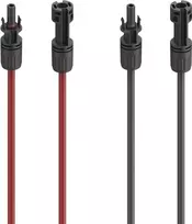 Saulės baterijos prijungimo kabelis Hama 00223902, 5 m, 4 mm², MC4