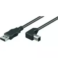 Wentronic Goobay USB 2.0 Hi-Speed laidas, juodas, 3 m - USB 2.0 kištukas (A tipas) > USB 2.0 kištukas (B tipas) (68733)