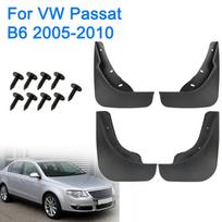 4 vnt. Automobilio purvasaugiai VW Passat B6 2005-2010 m. Priekiniai Galiniai Purvasaugiai Sparno Purvasaugis Čaižytuvė black