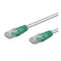 Wentronic Goobay CAT 5e Crossover-Patch kabelis, U/UTP, pilka, žalia, pilkai žalia, 0.5 m - CCA vario mišinys (68860)