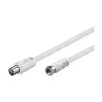 Wentronic Goobay SAT/Antenos jungiamasis kabelis, baltas, 1,5 m - F kištukas IEC/Koax kištukas (11726)