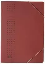 Elba 400010103 dokumentų segtuvas kartoninis bordo A4