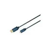 ClickTronic 1,8m USB 2.0 A-mini B m/m mėlynas USB laidas (70127)