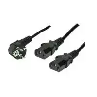 Maitinimo laidas Type F ShiverPeaks 1,8 m su 2 x C13 movomis