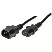 Maitinimo laidas ShiverPeaks 1,0 m C13–C14 juodas