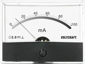 Voltcraft AM-86X65/100MA matavimo prietaisas, nuolatinės srovės 100 mA, ritminis matuoklis