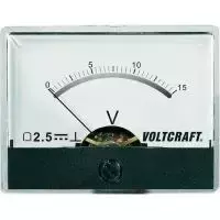 Voltcraft AM-60X46/15V/DC įrengimo matavimo prietaisas 15 V nuolatinės srovės sukamasis ritės matuoklis