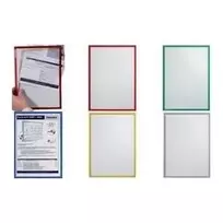 Franken ITSA4S 12 FRAME IT X-tra!Line lipnus dokumentų laikiklis, A4, permatoma kieta plėvelė, pilkas, 1 vnt.