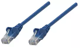 Intellinet 338400 tinklo kabelis (patch), Cat5e, U/UTP, RJ45, 1,5 m, kištukai be kabliukų, mėlynas