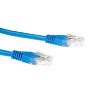ACT Blue 1 m LSZH U/UTP CAT6 pataisos kabelis su RJ45 jungtimis