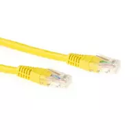 ACT geltonas 7 m LSZH U/UTP CAT6 pataisos kabelis su RJ45 jungtimis