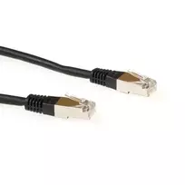 ACT Black 3 m LSZH SFTP CAT6 jungiamasis laidas su RJ45 kištukais
